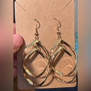 Gold drop earrings